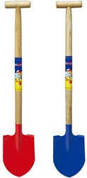 HOT Sports + Toys Spielzeug Schaufel mit Holzstiel und Metallspitze 60 cm