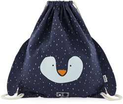 Trixie Turnbeutel Sporttasche Mr. Penguin - wasserabweisend - blau - Kinder