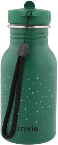 Trixie Trinkflasche Edelstahl 350ml - Mr. Crocodile - kinderfreundliche Wasserflasche grün-3