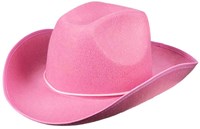 Boland Cowboyhut rosa Filz für Erwachsene - Partyhut