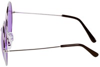 Boland Partybrille Hippie XL lila - Festival Accessoire Retro Flower Power-2