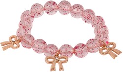 Great Pretenders Perlenarmband rosa mit Schleifen - Kinderschmuck Party