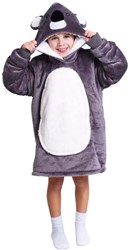 Noxxiez Hoodie Kuschelpullover Koala für Kinder 3-6 Jahre Fleece
