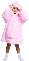Noxxiez Hoodie Einhorn Kuschelpullover für Kinder 3-6 Jahre Fleece