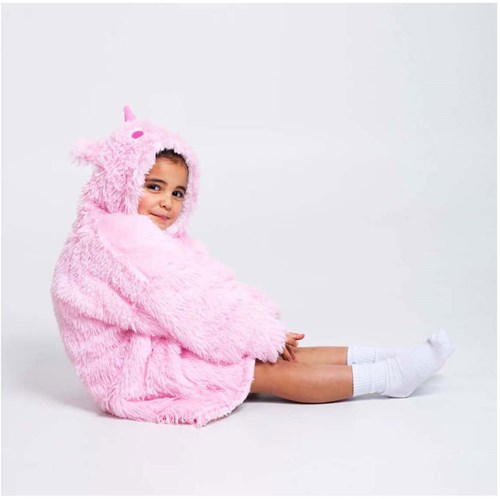Noxxiez Hoodie Einhorn Kuschelpullover für Kinder 3-6 Jahre Fleece-2