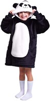 Noxxiez Panda Hoodie Kuschelpullover Fleece für Kinder 3-6 Jahre