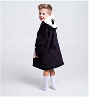 Noxxiez Panda Hoodie Kuschelpullover Fleece für Kinder 3-6 Jahre-2
