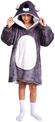 Noxxiez Hoodie Kuscheltrui Koala für Kinder bis 160cm Fleece