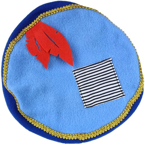 Haza Pietenmütze Sankt Nikolaus Kostüm - blau Filz - Kindergröße