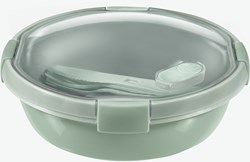 Curver Lunchbox Smart To Go Eco rund 1L mit Besteckset - grün