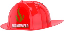 Johntoy Feuerwehrhelm - Spielzeughelm für Kinder - Rot