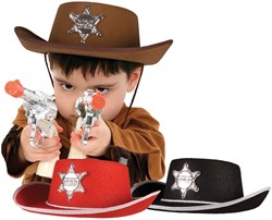 Boland Cowboyhut Filz Kinder Verkleidung Sheriff 55 cm Polyester