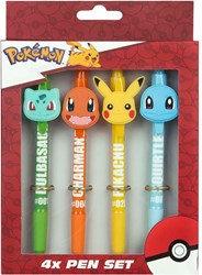 Undercover Pokémon Kugelschreiber Set - 4 Stück - Fanartikel