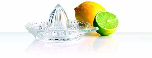Citruspresse Glas transparent - manuelle Fruchtpresse mit Ausgießer-3