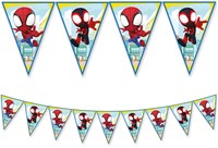 Globos Spidey Papier-Wimpelkette FSC 3 Meter Kinderparty Dekoration
