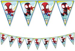 Globos Spidey Papier-Wimpelkette FSC 3 Meter Kinderparty Dekoration