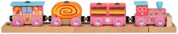 BigJigs Holzeisenbahn Sweetland Express - bunte Spielzeuglokomotive