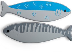 BigJigs Holzspielzeug Fisch - grau - pädagogisches Spielzeug