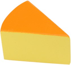 BigJigs Holzspielzeug Käse - Spielküche Zubehör gelb