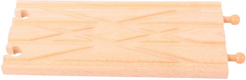 Bigjigs Holz Eisenbahn - Diamant Kreuzung - Spielzeug
