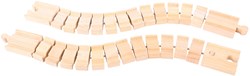 BigJigs flexible Holz-Eisenbahnschienen - Crazy Track - Spielzeug