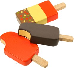 BigJigs Holzspielzeug Eiscreme Set - Lernspielzeug für Kinder