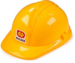 BigJigs Bauhelm gelb für Kinder - Bauarbeiter Helm Spielzeug