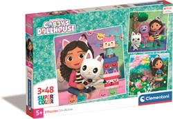 Clementoni Gabbys Puppenhaus-Puzzle 3x48tlg.