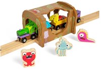 BigJigs Holzspielzeug Monster-Tunnel Eisenbahn Zubehör-2