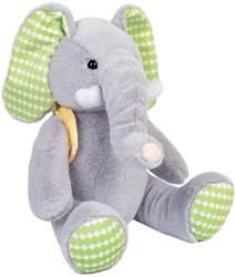 BigJigs Kuscheltier Spielzeug kleiner Elefant Plüsch mehrfarbig