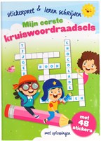 Mondikaarten Kreuzworträtselbuch für Kinder mit Stickern