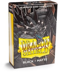 Dragon Shield Kartenhüllen - Japanese Matte Black - 60 Stück - Yu-Gi-Oh!