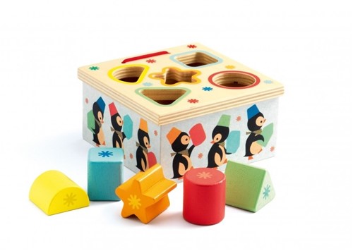 ISBN Geo Junzo Formen-Sortierbox Pinguin Djeco 06409 ab 18 M.