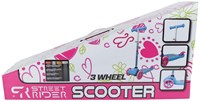 3-Rad Kinderroller verstellbarer Lenker Abec 7 rosa Aluminium