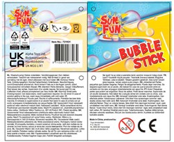 Bellenblaas stick Spielzeug 120ml 37cm Set von 24 Multi Farben