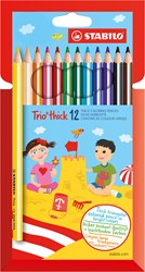 Stabilo Buntstifte Trio Thick - dreikantig und extra dick - 12 Farben