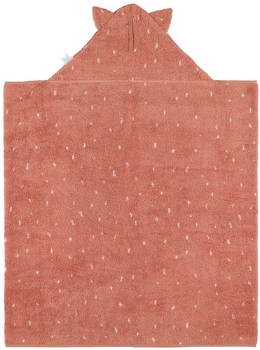 Trixie Baby Kapuzenbadetuch 75x75cm Mrs. Cat Bio-Baumwolle rosa-2