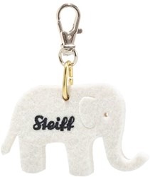 Steiff Plüsch Schlüsselanhänger Filz Elefant weiß 5 cm Spielzeug