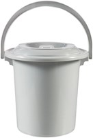 Curver Toiletteneimer Camping hellgrau 10L mit Deckel Kunststoff