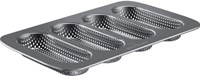 Westmark Baguette Backform Mini-Baguetteblech für 4 Brote
