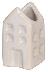 Bloemenvaas huis Amsterdam crème 3x3x6cm