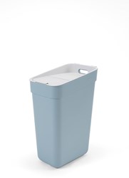Curver Abfalleimer 30L blau grau - Ready to Collect stapelbarer Mülleimer