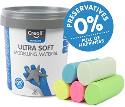 Creall Mini Seidenweiche Modelliermasse Sortiment 300g - Sanfte Farben