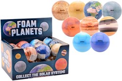 Johntoy explorer Planetenbälle Spielzeug Display 24 Stück 6 cm