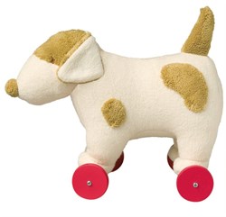 Trousselier Plüschhund auf Rollen 32 cm Spielzeug Ziehfigur