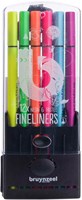 Bruynzeel Fineliner Set Neon & Pastell - 12 Farben Fineliner