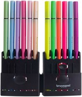 Bruynzeel Fineliner Set Neon & Pastell - 12 Farben Fineliner-2