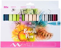Bruynzeel Brushpen Set - Ecoline 30 Farben für kreatives Zeichnen