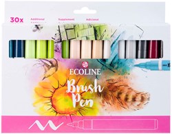Bruynzeel Brushpen Set - Ecoline 30 Farben für kreatives Zeichnen