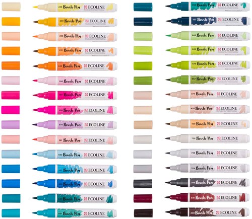 Bruynzeel Brushpen Set - Ecoline 30 Farben für kreatives Zeichnen-3